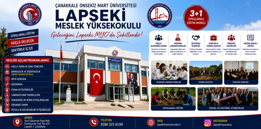 Geleceğini Lapseki Myo‘da Şekillendir