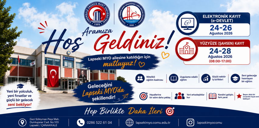 Aramıza Hoş Geldiniz.