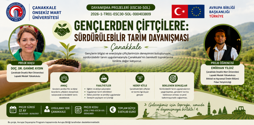Gençlerden Çiftçilere Sürdürülebilir Tarım Dayanışması