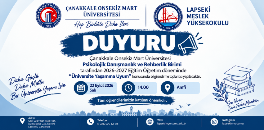Üniversite Yaşamına Uyum