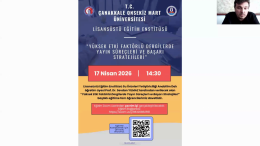 Lisansüstü Eğitim Enstitüsü’nde “Yüksek Etki Faktörlü Dergilerde Yayın Süreçleri ve Başarı Stratejileri” Eğitimi Gerçekleştirildi.