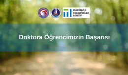 Doktora Öğrencimizin Başarısı
