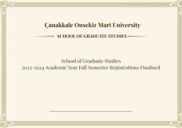 School of Graduate Studies 2023-2024 Academic Year Fall Semester Registrations Finalised