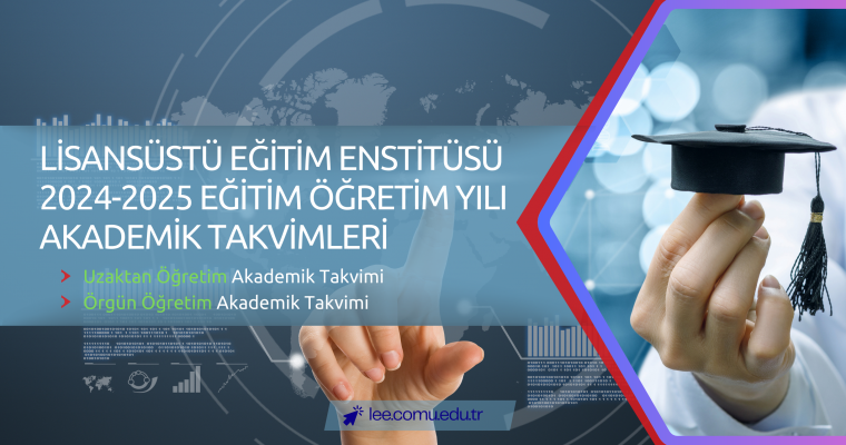  Lisansüstü Eğitim Enstitüsü Akademik Takvimleri