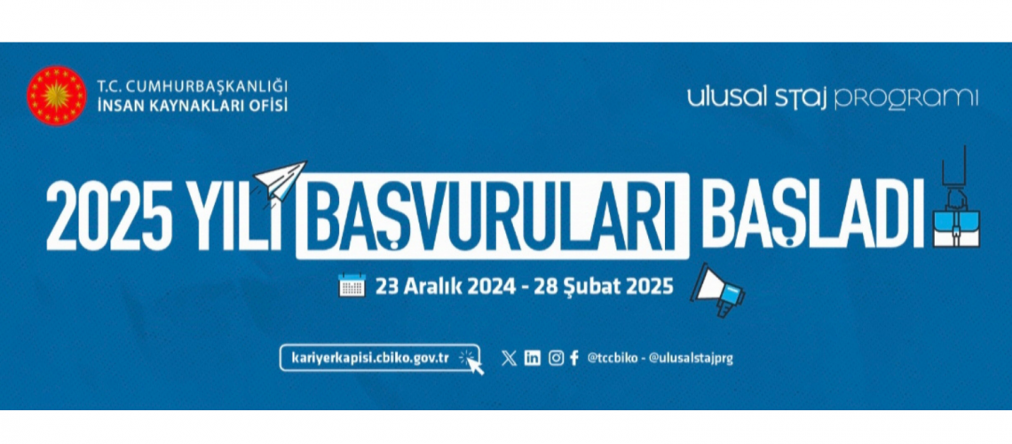 Uluslararası Staj Programı 2025 Yılı Başvuruları