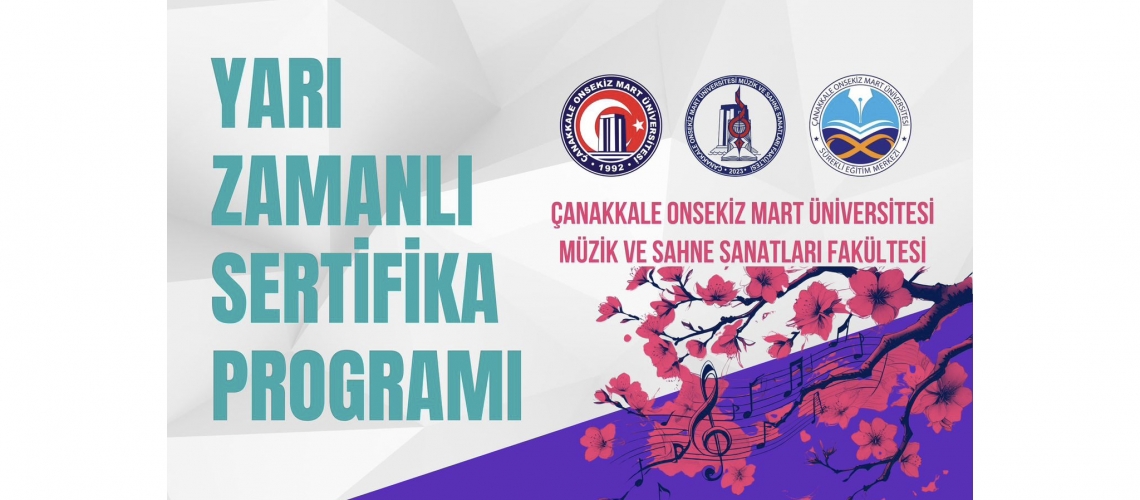 2025-2026 Eğitim Öğretim Yılı Yarı Zamanlı Sertifika Programı Yetenek Sınavı 
