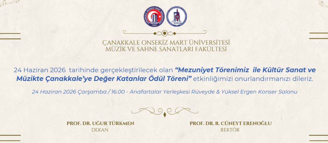 Mezuniyet & Çanakkale'ye Değer Katanlar Ödül Töreni