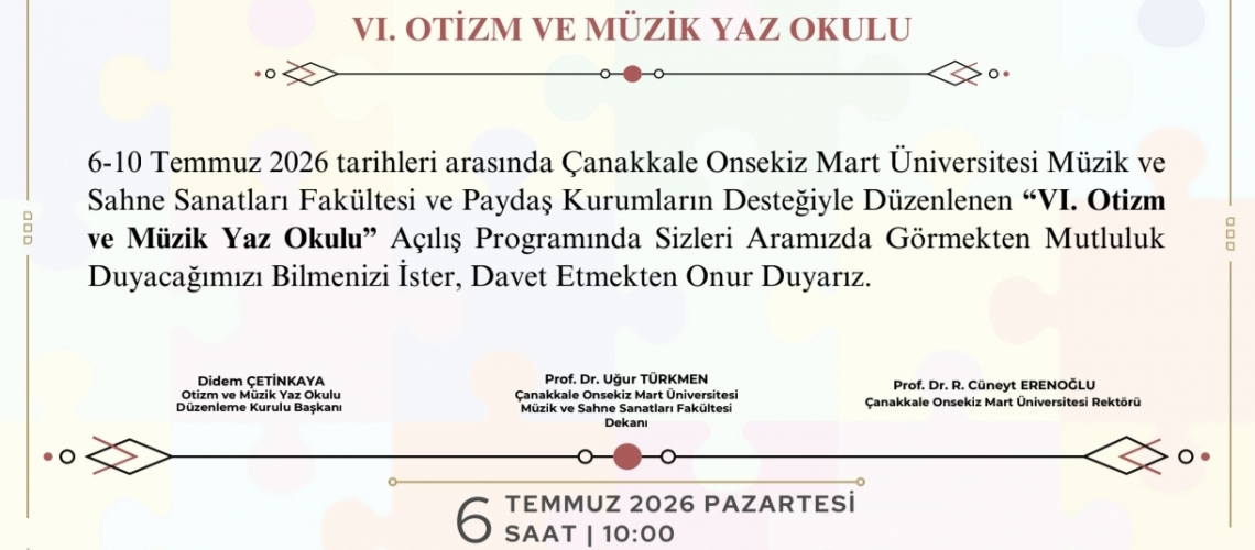 VI. Otizm ve Müzik Yaz Okulu
