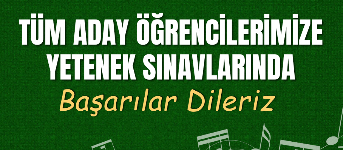 Aday Öğrencilerimize Başarılar Dileriz