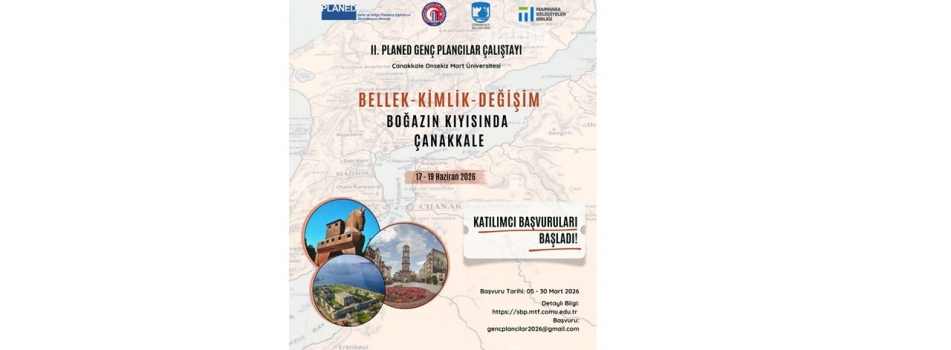 Bu yıl bölümümüz ev sahipliğinde gerçekleşecek olan II. PLANED Genç Plancılar Çalıştayı başvuruları başladı