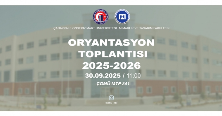 Yeni Başlayan Öğrenciler İçin Fakülte Oryantasyonu