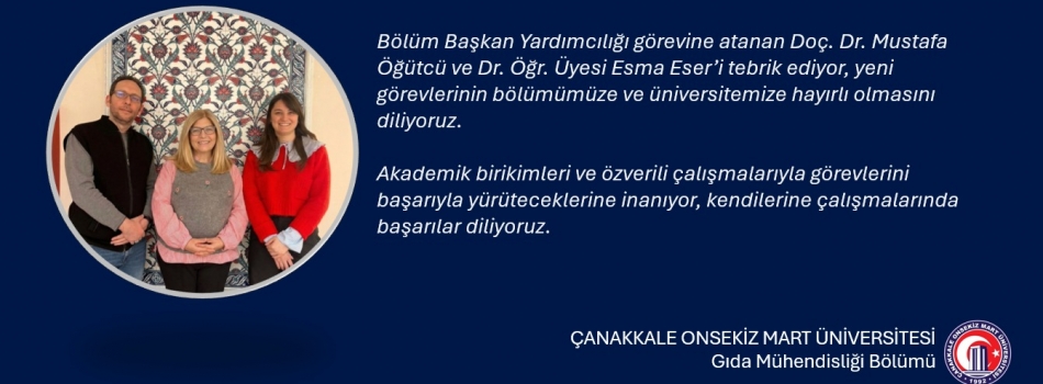 Bölümümüzde Görev Değişimi