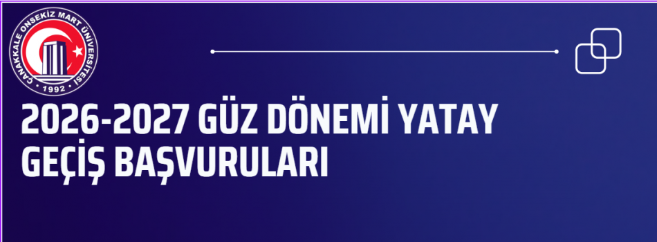 2026-2027 YATAY GEÇİŞ BAŞVURULARI