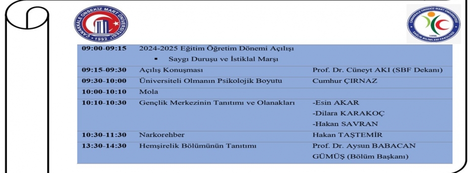 1. Sınıf Öğrencilerimizin Dikkatine !