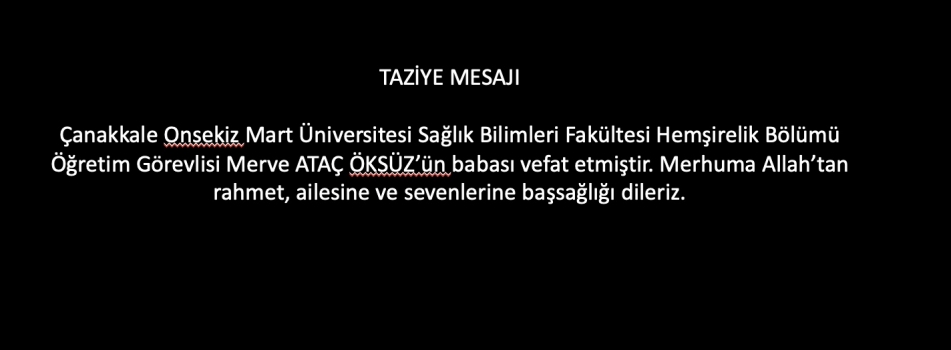 Taziye Mesajı