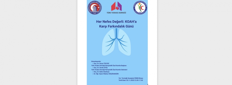 "Her Nefes Değerli: KOAH’a Karşı Farkındalık Günü" temalı stant etkinliği
