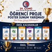 Hemşirelik Haftasında Hemşirelik Öğrencilerinin Finale kalan Projesi Sağlık Kategorisinde Derece Layık görülmüştür. 