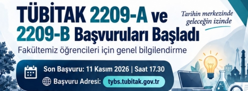 TÜBİTAK 2209-A ve 2209-B Başvuruları Başladı