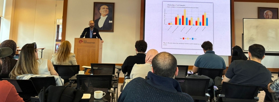 Bölümümüz Öğretim Elemanlarından Araş. Gör. Dr. Ahmet KURNAZ, Koç Üniversitesinde “Decision Drivers of LLMS on Zero-Shot Classification” Başlıklı Çalı