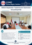 Bölüm Başkanları Toplantısının Üçüncüsü Gerçekleştirildi