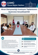 Akran Danışmanlığı Programının Üçüncü Komisyon Toplantısı Gerçekleştirildi