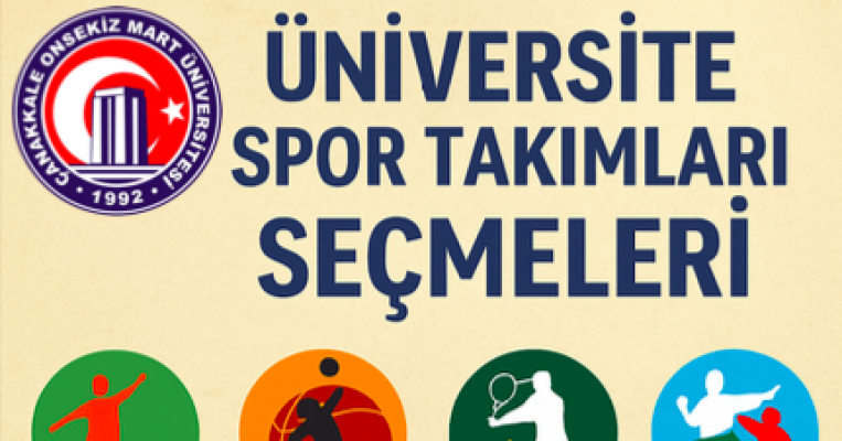 Üniversite Spor Takımları Seçmeleri Başlıyor!