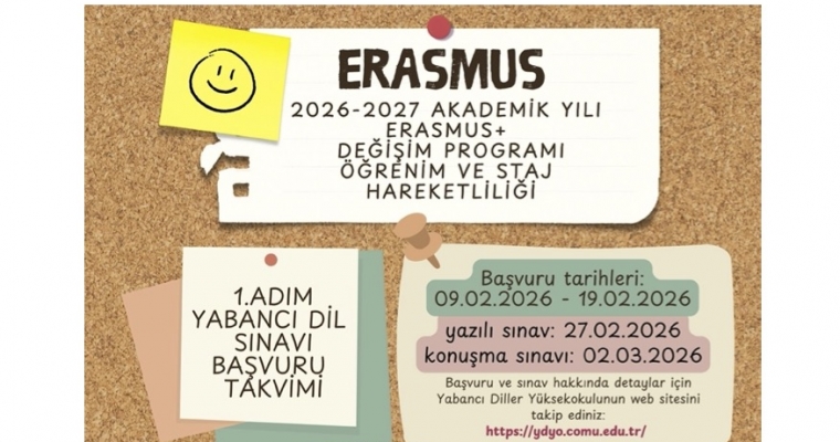 Erasmus+ Öğrenci Öğrenim ve Staj Hareketliliği Başvuruları (2026-2027)