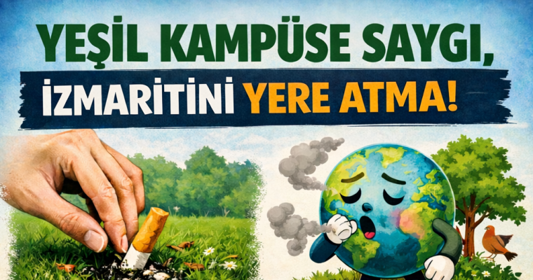 Yeşil Kampüse Saygı: İzmaritini Yere Atma!