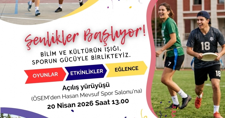ÇOMÜ Bilim, Kültür ve Spor Şenlikleri Başlıyor