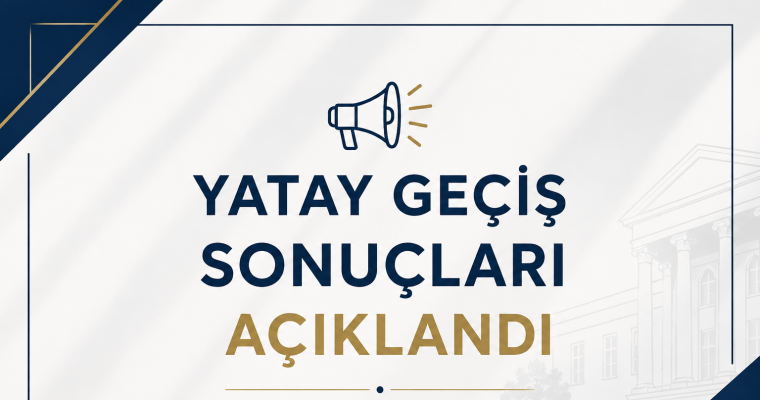 Yatay Geçiş Sonuçları (Ek Madde 1)
