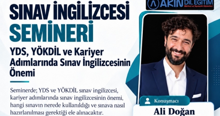 Sınav İngilizcesi Semineri | 13.10.2026 | 14:00