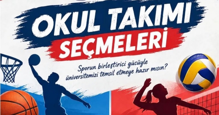ÇOMÜ Okul Takımları Seçmeleri Başlıyor
