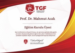 Prof. Dr. Mahmut AÇAK Güreş Federasyonu Eğitim Kurulu üyeliğine seçildi