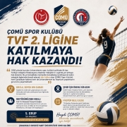 ÇOMÜ SPOR KULÜBÜ TVF 2. LİGİNE KATILMAYA HAK KAZANDI
