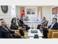 Spor Bilimleri Fakültesi Dekanlığı  İl Millî Eğitim Müdürü Mine Hayta’yı Ziyaret Etti.