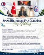 Dekan Prof. Dr. Günay Eskici' nin mesajı...