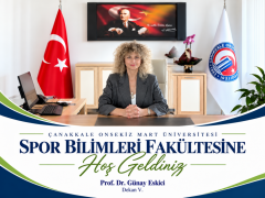 Dekan Prof. Dr. Günay Eskici' nin mesajı...