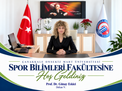Dekan Prof. Dr. Günay Eskici'nin mesajı...