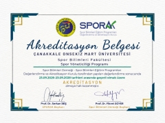Spor Yöneticiliği Bölümümüz SPORAK Tarafından Akredite Edildi