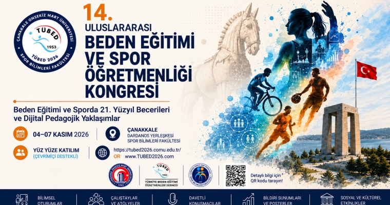 14. Uluslararası Beden Eğitimi ve Spor Öğretmenliği Kongresi Fakültemiz Ev Sahipliğinde Gerçekleştirilecek