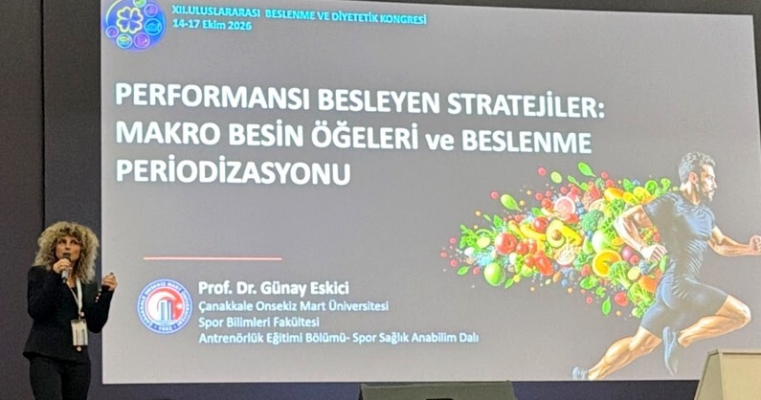 Dekan Prof. Dr. Günay Eskici, XII. Uluslararası Beslenme ve Diyetetik Kongresi’nde Sunum Gerçekleştirdi