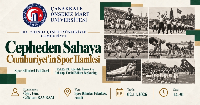 “Cepheden Sahaya Cumhuriyet’in Spor Hamlesi” Konferans duyurusu
