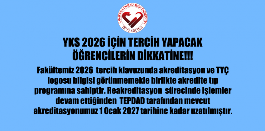 YKS 2026 için Tercih yapacak öğrencilerin dikkatine!!!