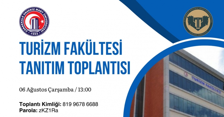 Turizm Fakültesi Tanıtım Toplantısı