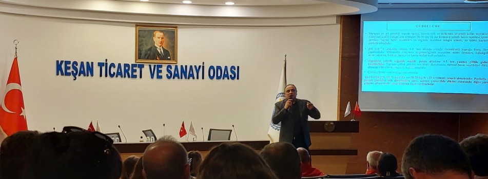 Bölümümüz Öğretim Üyesi Örtü Altı Yetiştirme Teknikleri ve Sebze Üretimi Eğitimi'ne Konuşmacı Olarak Davet Edildi