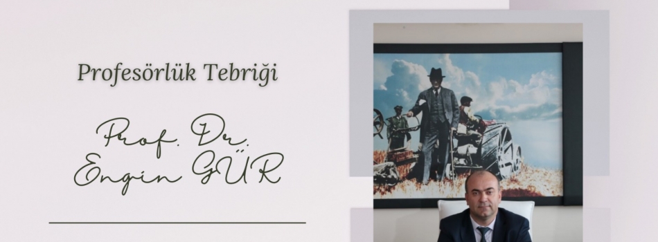 Profesör Kadrosuna Atanma Tebriği-Prof. Dr. Engin GÜR
