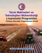 Tarım Makineleri ve Teknolojileri Mühendisliği Lisansüstü Programları Türkiye Bursları Kapsamına Alındı