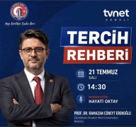 Ziraat Fakültesini Tercih Edecek Öğrencilerimiz İçin Rektörümüz TVNET Kanalında Canlı Yayında