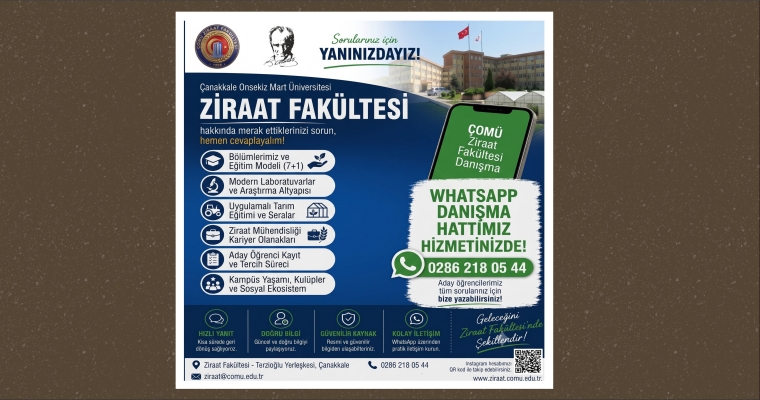 WhatsApp Danışma Hattı: 0286 218 05 44