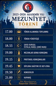 2025-2026 Akademik Yılı Mezuniyet Töreni Detayları